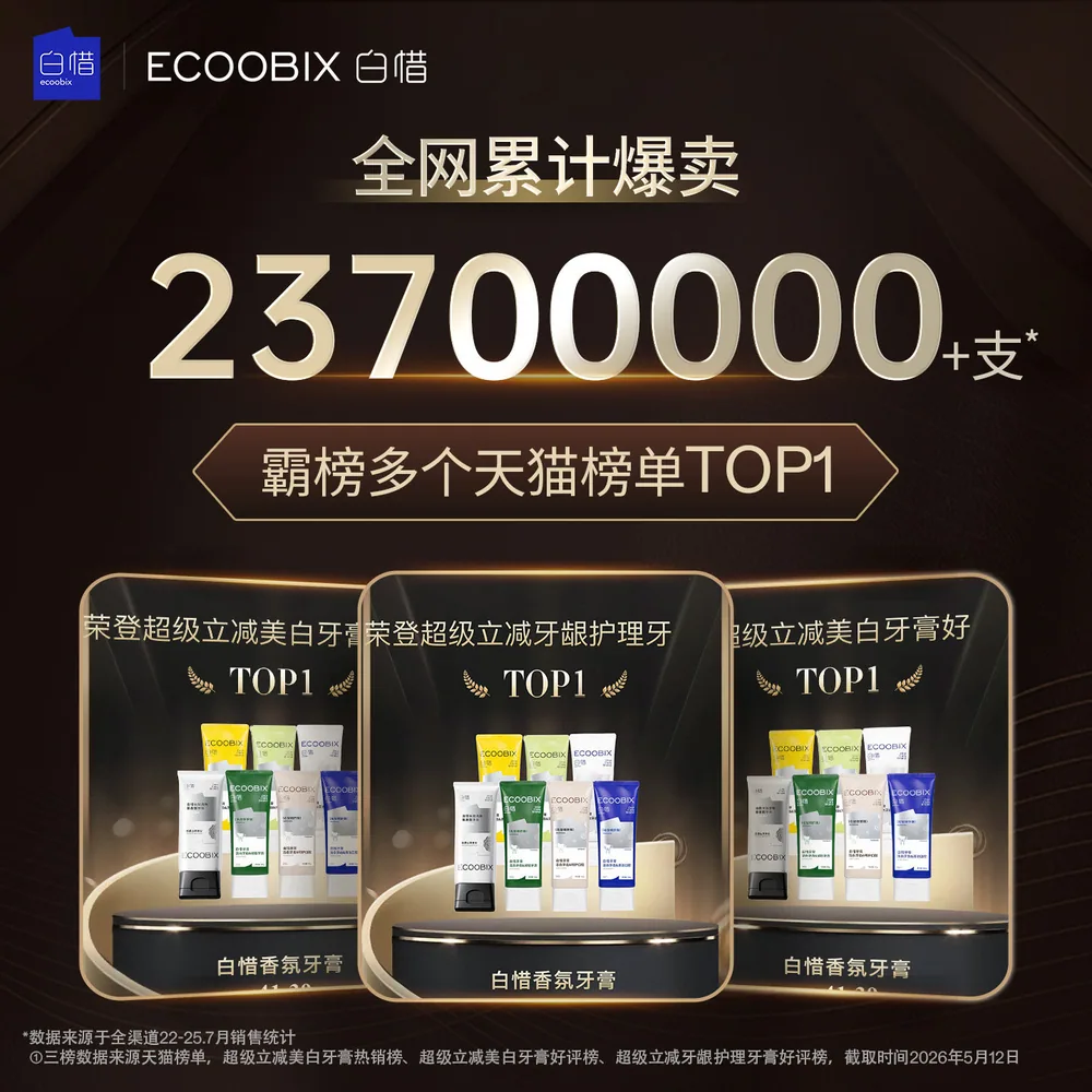 白惜氨基酸牙膏7支装含氟去渍（细节图 1）