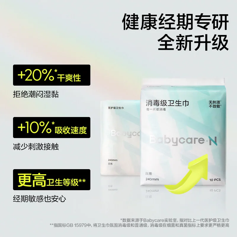 babycare消毒级日用卫生巾42片