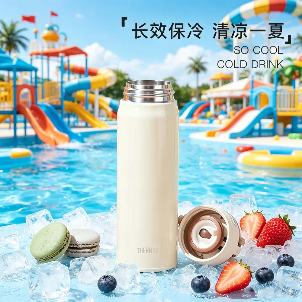 膳魔师不锈钢弹盖保温杯500ml主图（细节图 1）