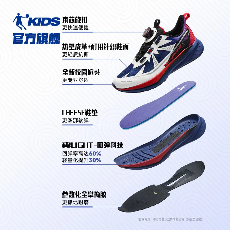 乔丹轻速PRO男童跑步鞋