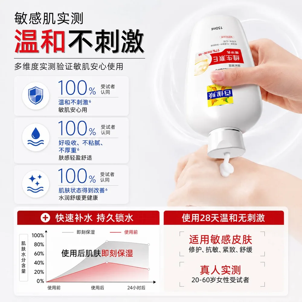 百雀羚维E乳液修护保湿抗皱紧致瓶装（细节图 2）