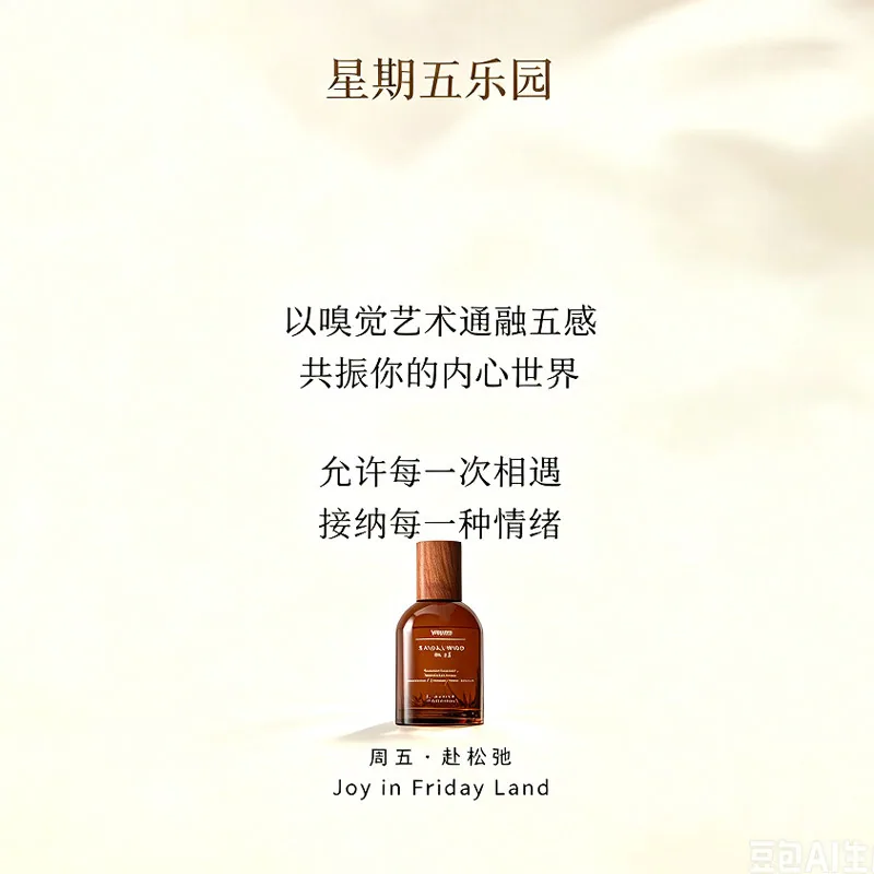 巴莉奥星期五乐园檀香33香水正装瓶身（细节图 1）