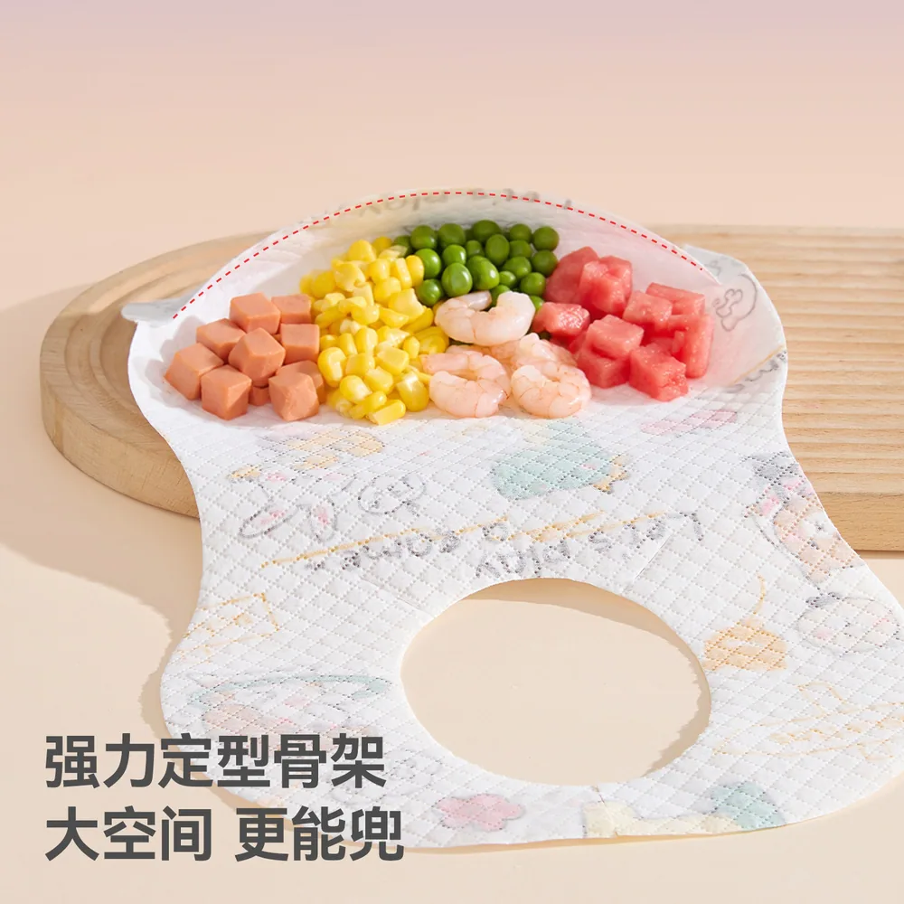 贝肽斯一次性围兜婴儿吃饭神器主图（细节图 2）