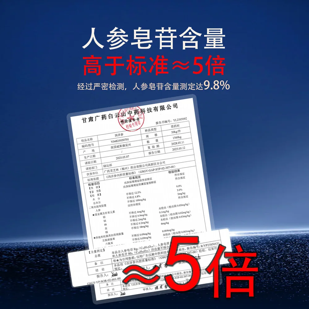 采芝林美国鹰标花旗参茶20包一盒