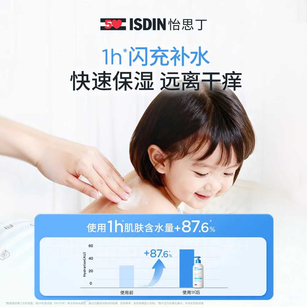 ISDIN怡思丁婴童特护润肤乳400ml瓶身（细节图 1）
