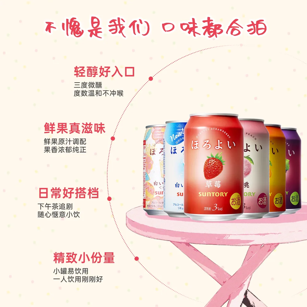 三得利和乐怡预调鸡尾酒7罐装