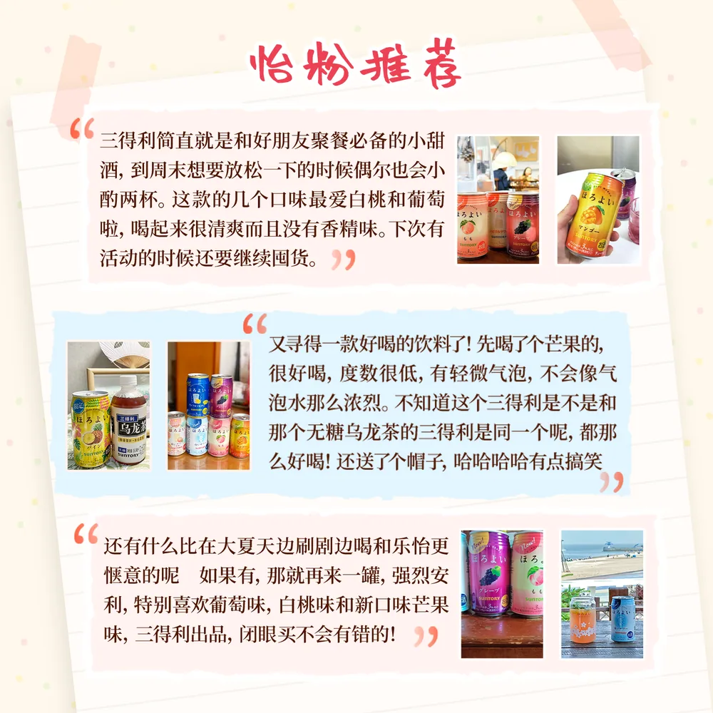 三得利和乐怡预调鸡尾酒7罐装缤纷果味（细节图 1）