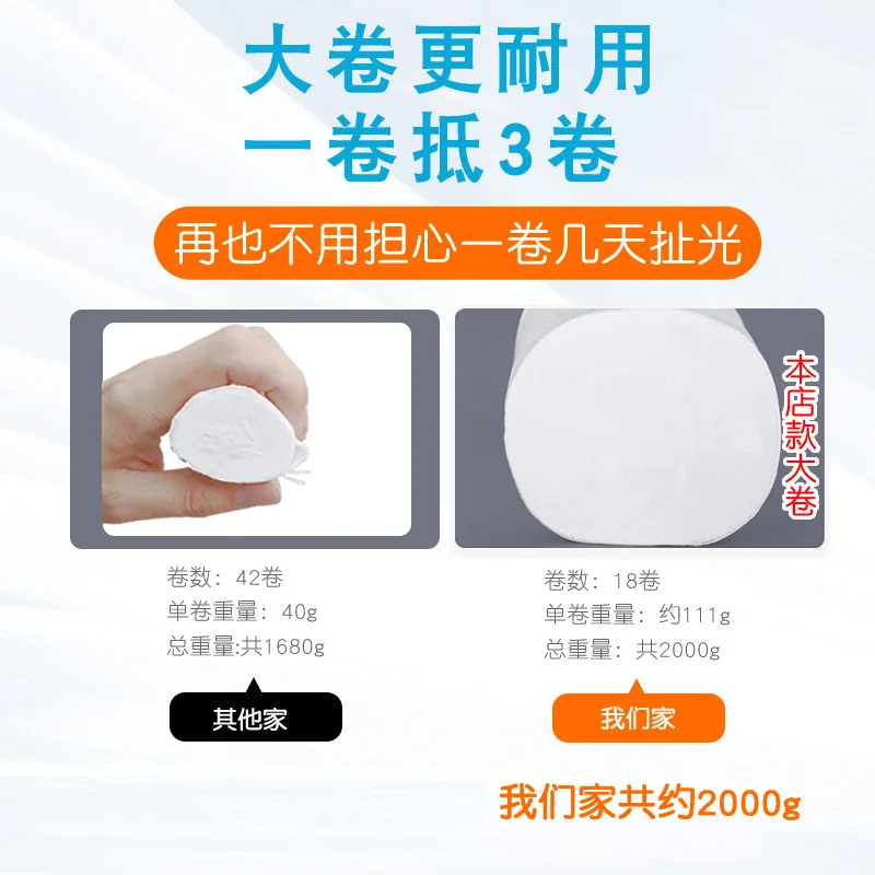 福百年原生木浆大卷纸18卷五层加厚（细节图 1）