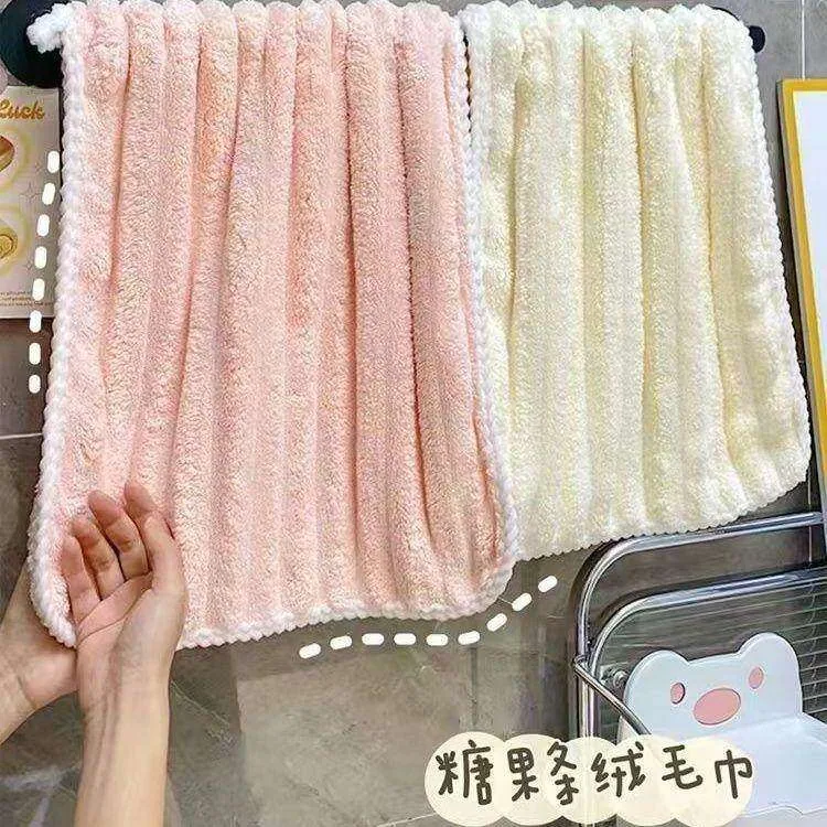 珊瑚绒加厚柔软洗脸毛巾绒面细节（细节图 1）