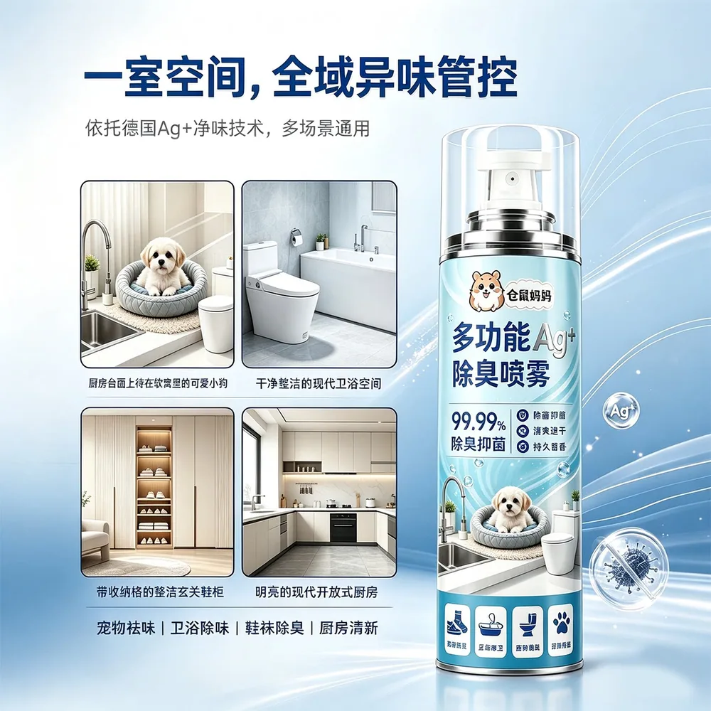 仓鼠妈妈多功能除臭喷雾500ml瓶装（细节图 1）