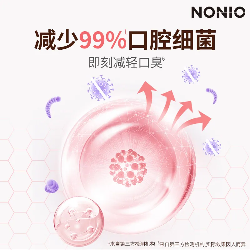 狮王NONIO氨基酸漱口水条状便携50条包装图（细节图 1）