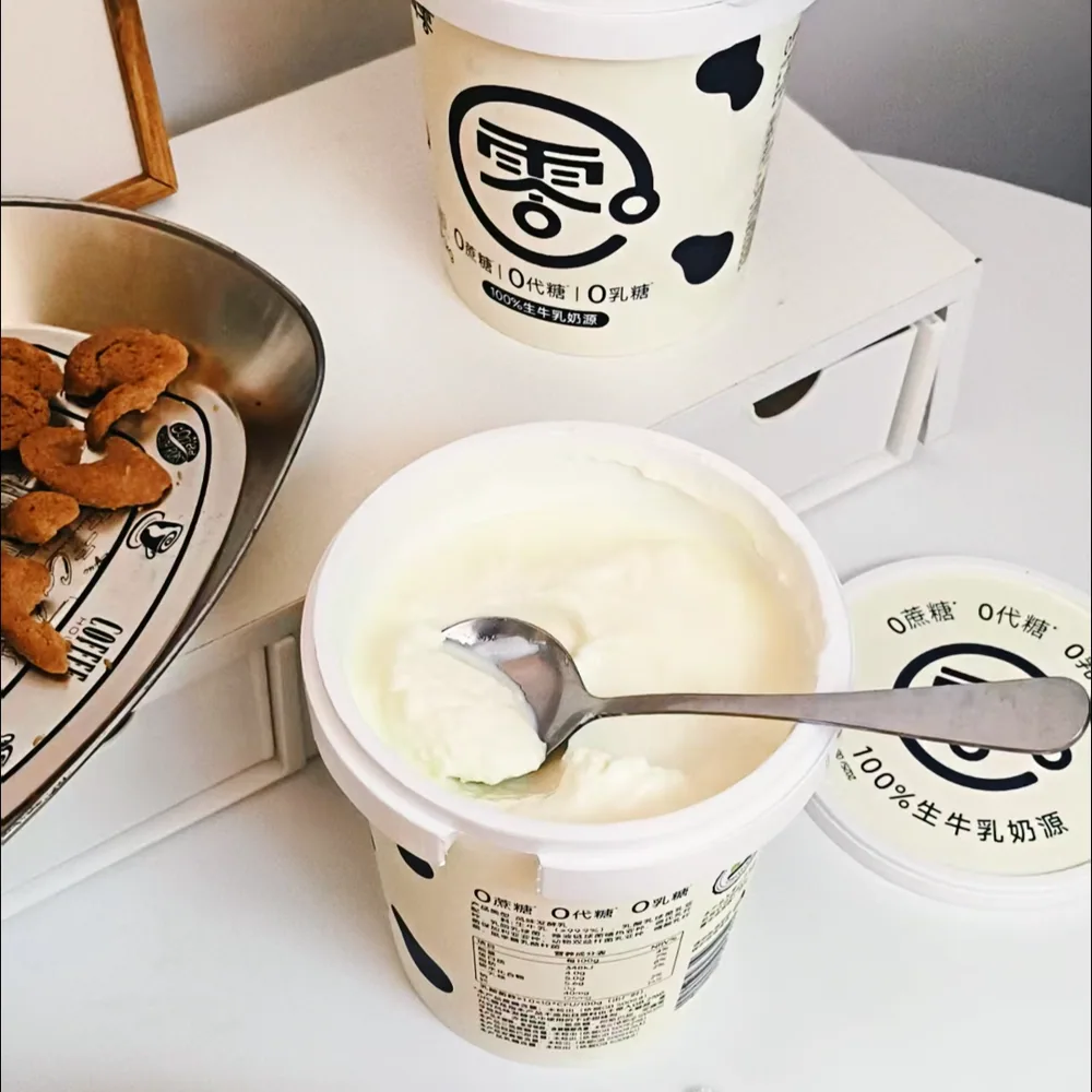 真零0糖0乳糖酸奶1kg桶装（细节图 1）