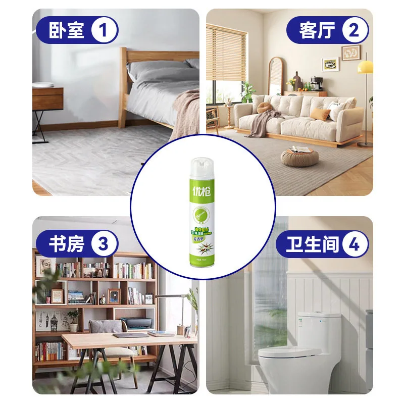 小裙子博物馆750LM无香型驱蚊气雾剂大瓶装（细节图 1）