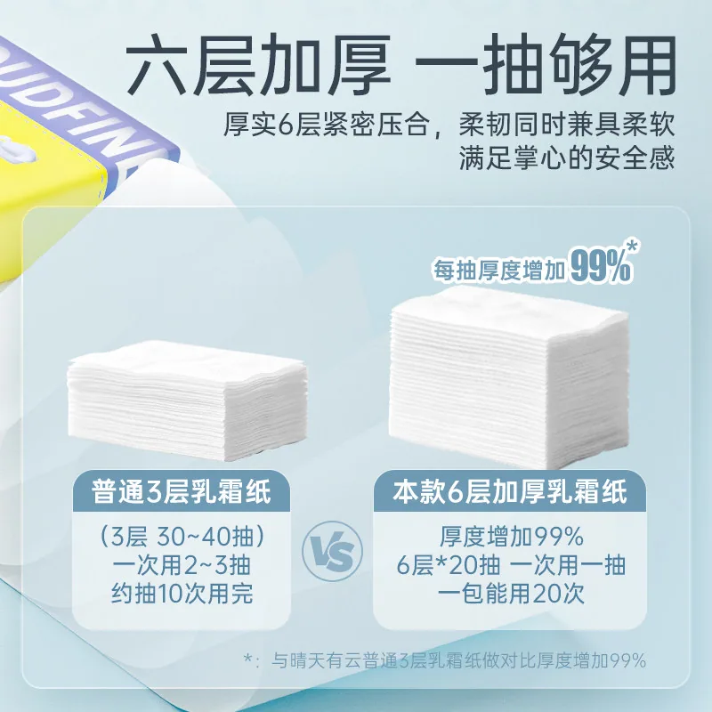 晴天有云云柔巾120张5包