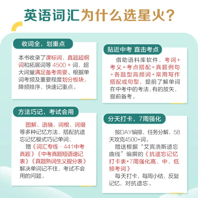 星火英语初中英语默写本封面（细节图 2）