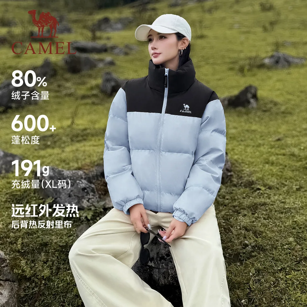 骆驼三防远红外发热羽绒服男女同款（细节图 1）