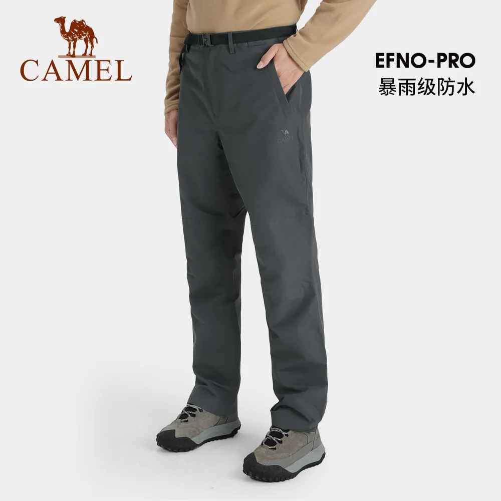 骆驼户外防风耐磨硬壳冲锋裤男女同款（细节图 1）