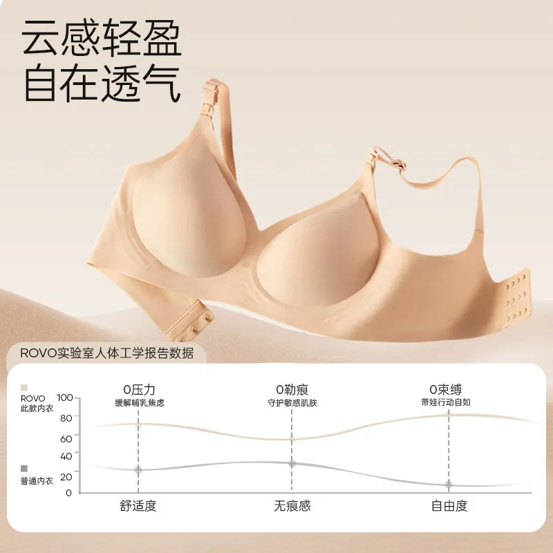 ROVO哺乳内衣上托聚拢防下垂