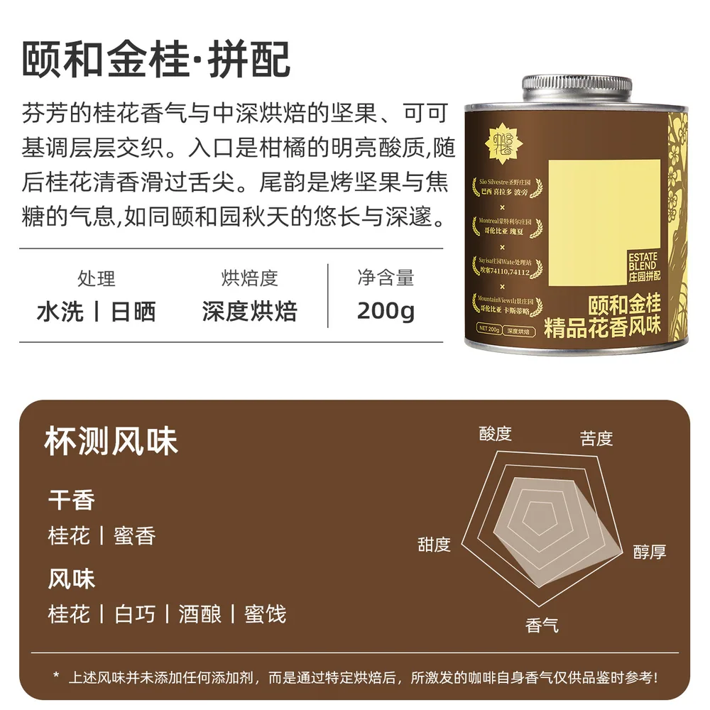 咖语花香经典意式拼配咖啡豆深烘包装（细节图 1）