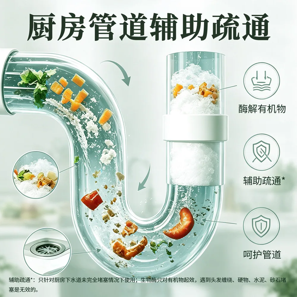 朗森清朗生物酶清洁剂800g瓶装（细节图 2）