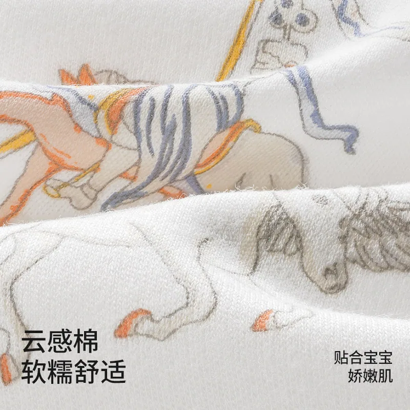 贝肽斯儿童秋衣秋裤套装主图（细节图 2）