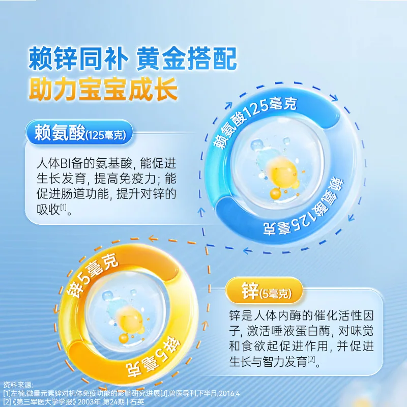 巨可生赖氨葡锌颗粒12袋5盒装（细节图 1）