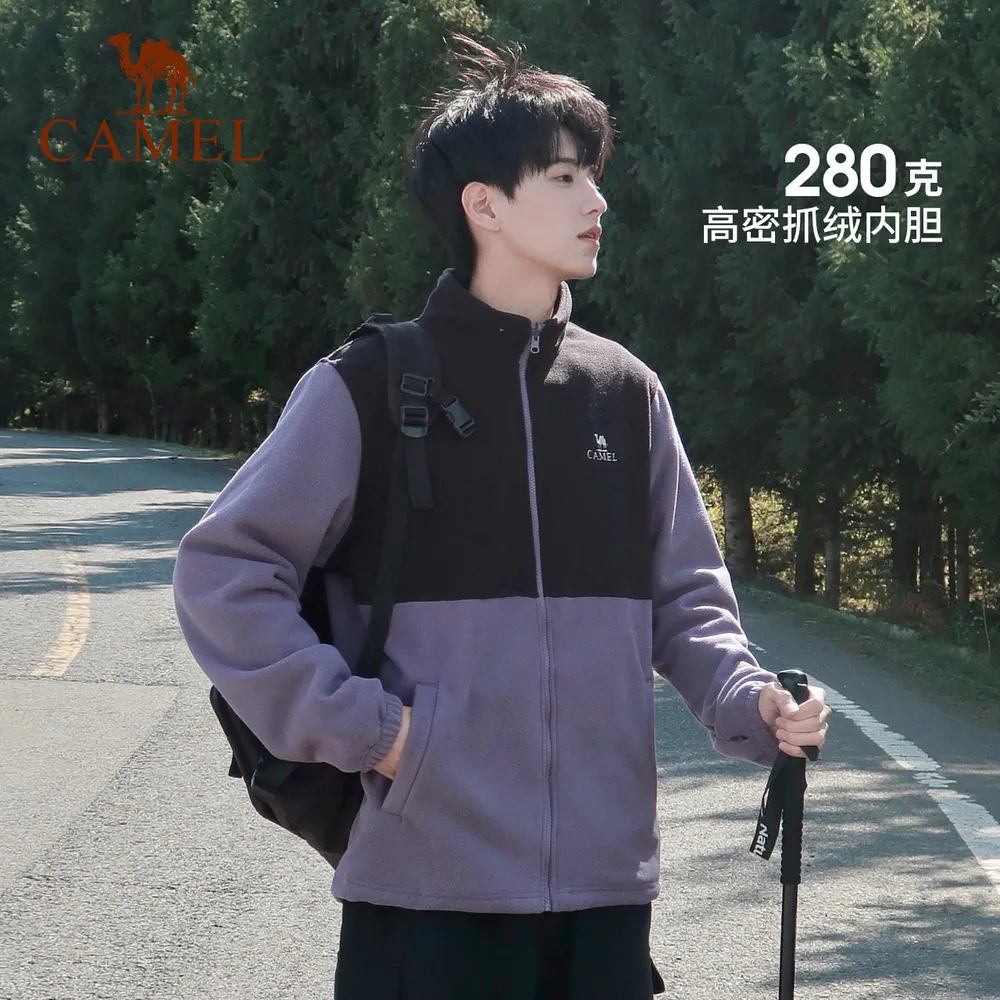 骆驼3514三合一冲锋衣夜紫色款（细节图 1）
