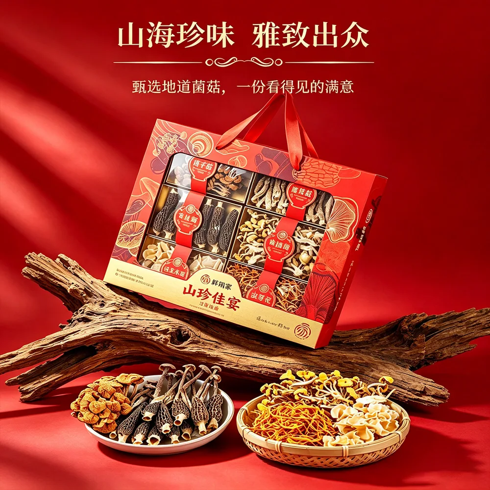 鲜珥家山珍中秋礼盒6种菌菇装（细节图 1）