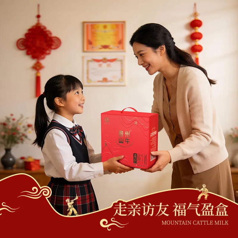 认养纯牛奶125ml*9盒*2箱中秋礼盒（细节图 2）
