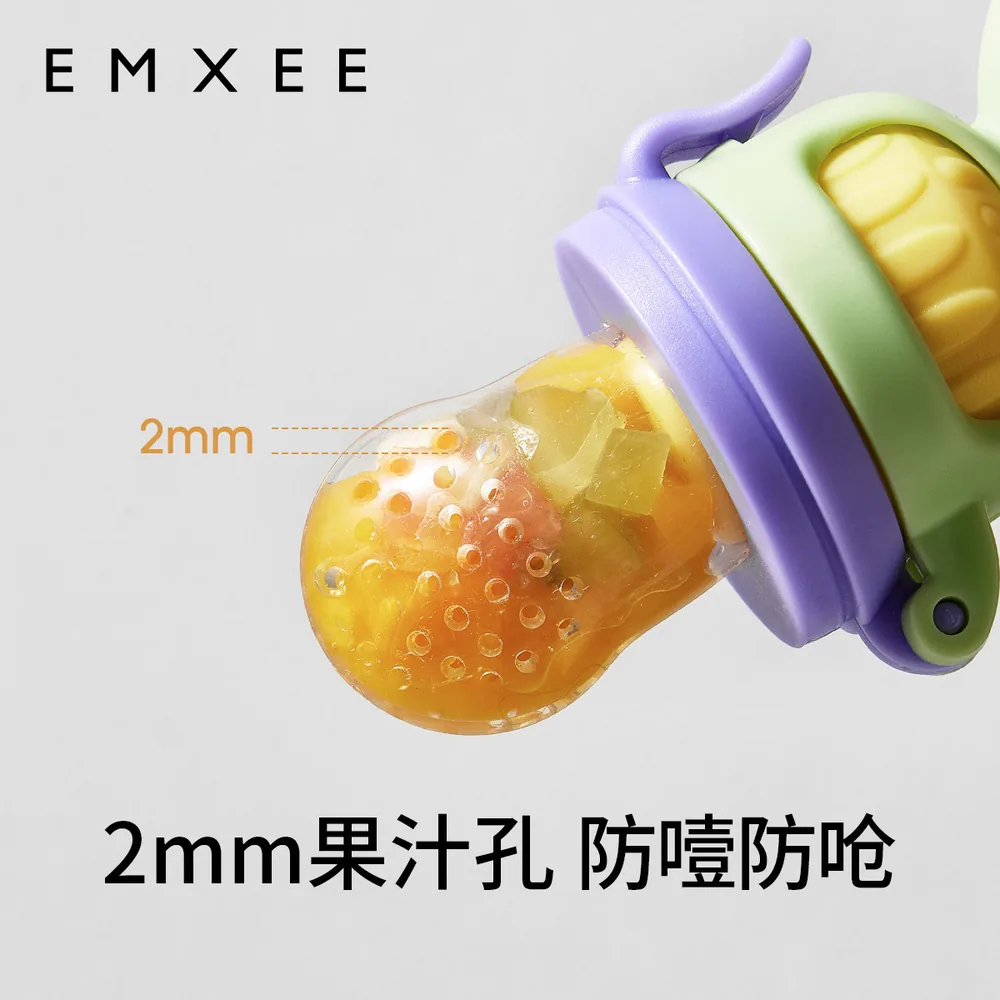 嫚熙婴儿咬咬乐水果辅食器硅胶网兜（细节图 1）