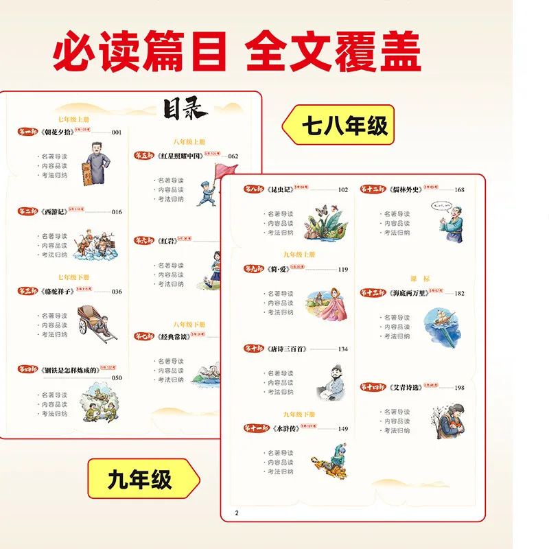 荣恒初中名著导读考点精炼一本通