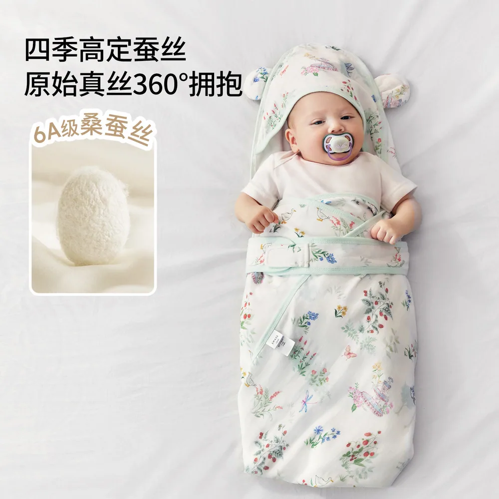 嫚熙婴儿包被夏薄款防惊跳（细节图 1）