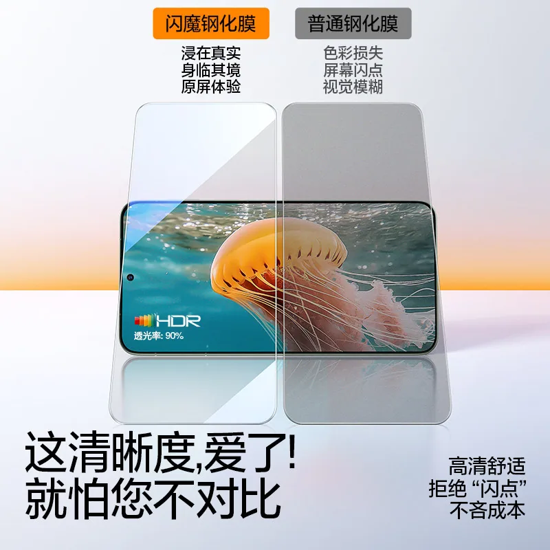 闪魔适用华为Mate80/70/60钢化膜两片装（细节图 1）