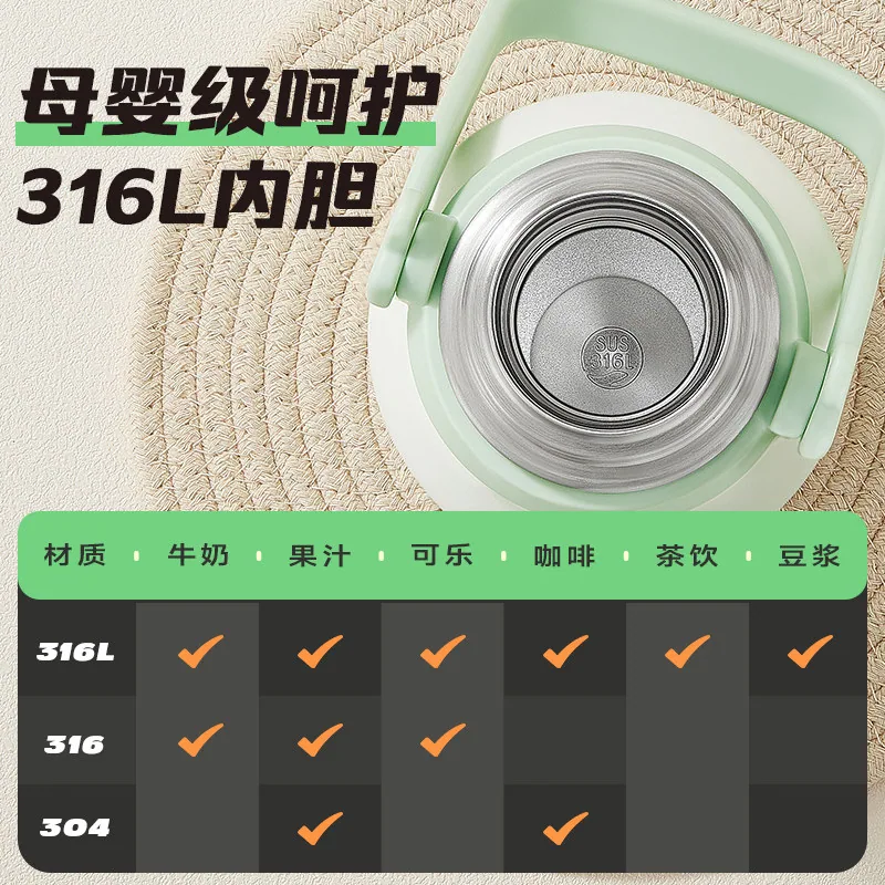 物生物316L大容量保温杯950ml（细节图 1）
