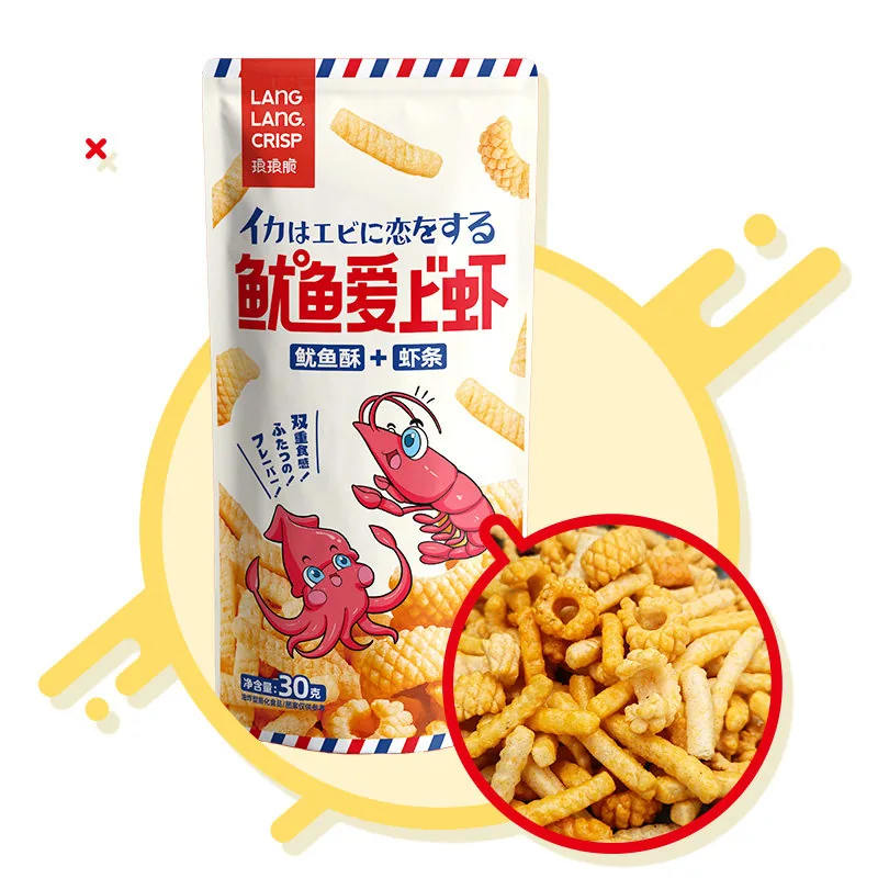 鱿鱼爱上虾虾条零食（细节图 2）