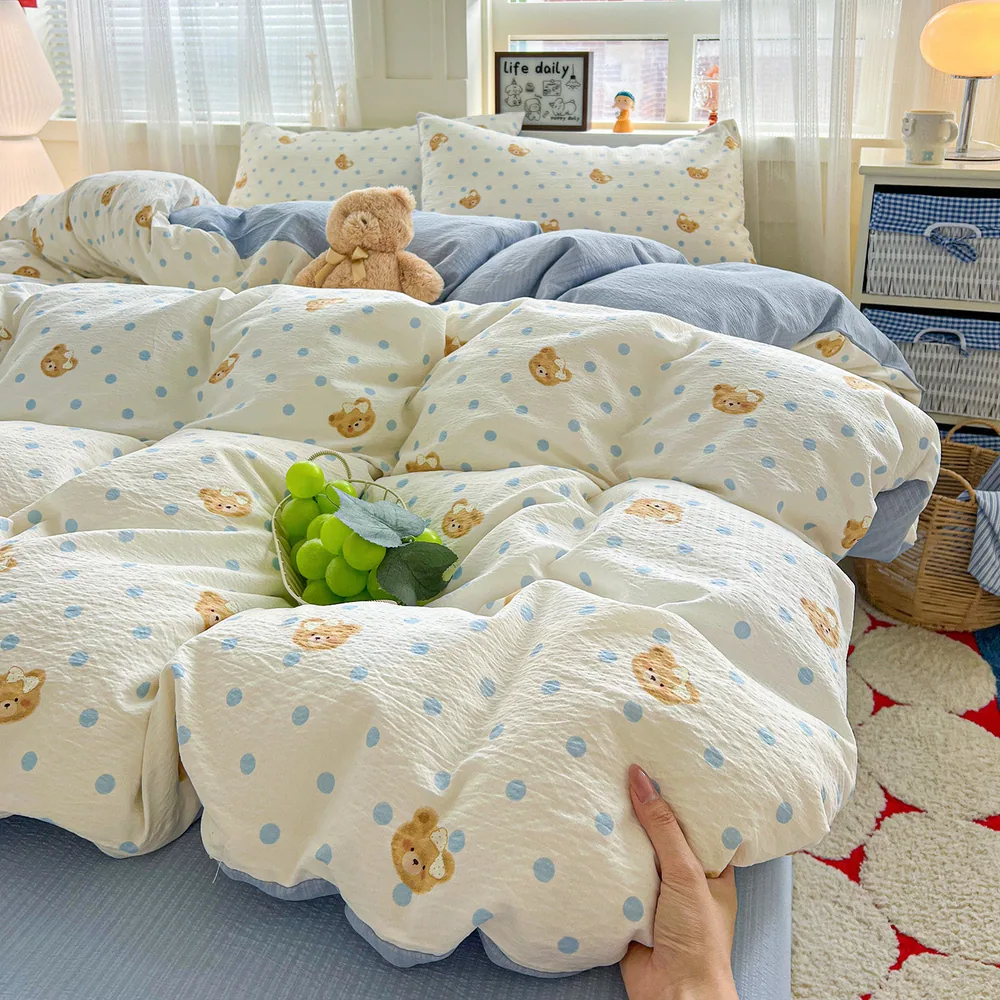 北极绒木棉双层纱四件套（细节图 1）