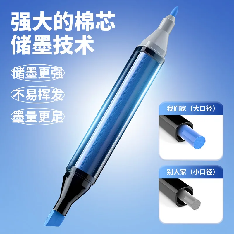 得力马克笔双头油性水彩笔24色整盒（细节图 2）