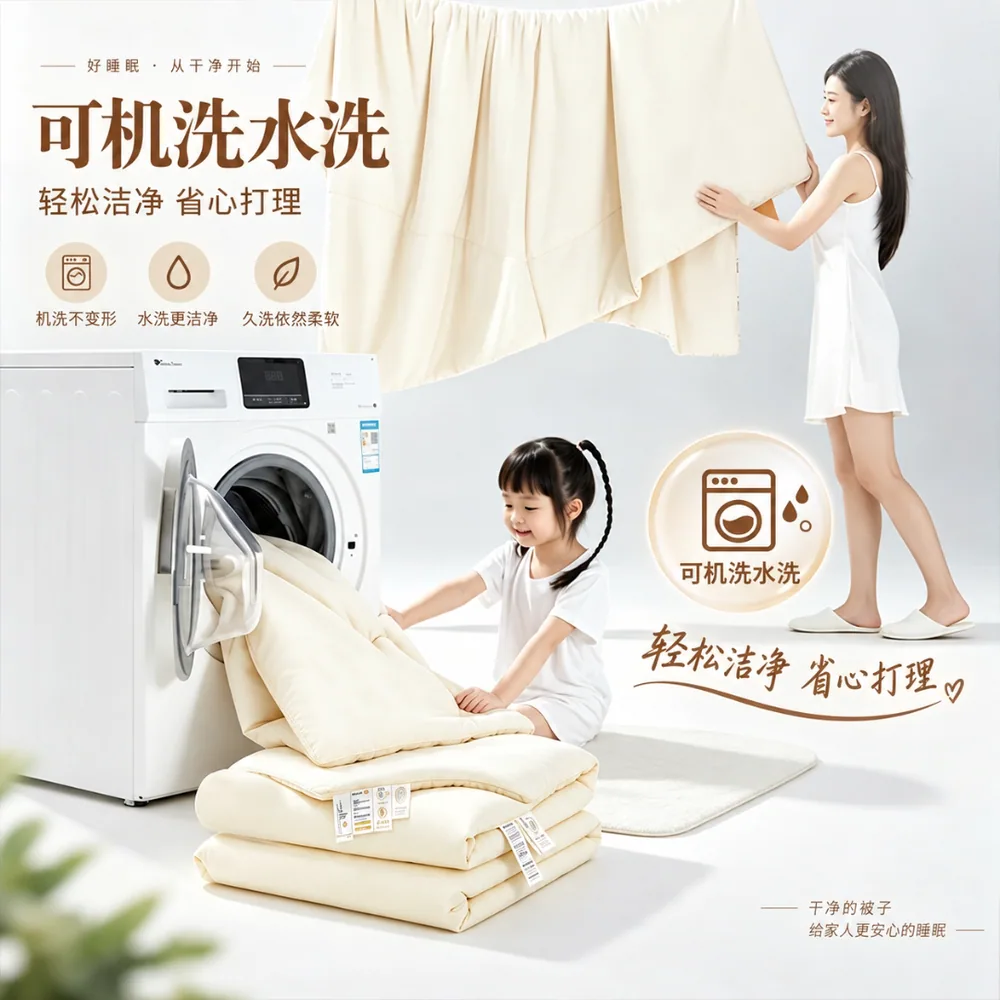 北极绒家纺蚕蛹蛋白大豆被