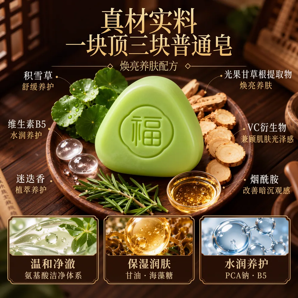 欧泉琳去黑头洗脸皂110g皂体（细节图 1）