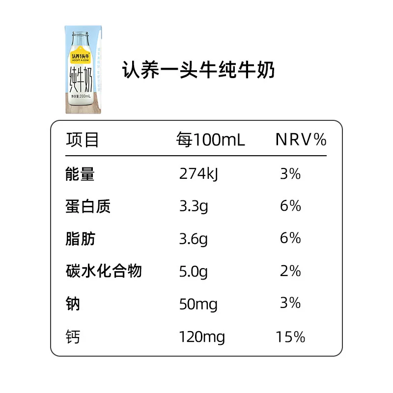 认养一头牛酸奶纯奶整箱（细节图 1）