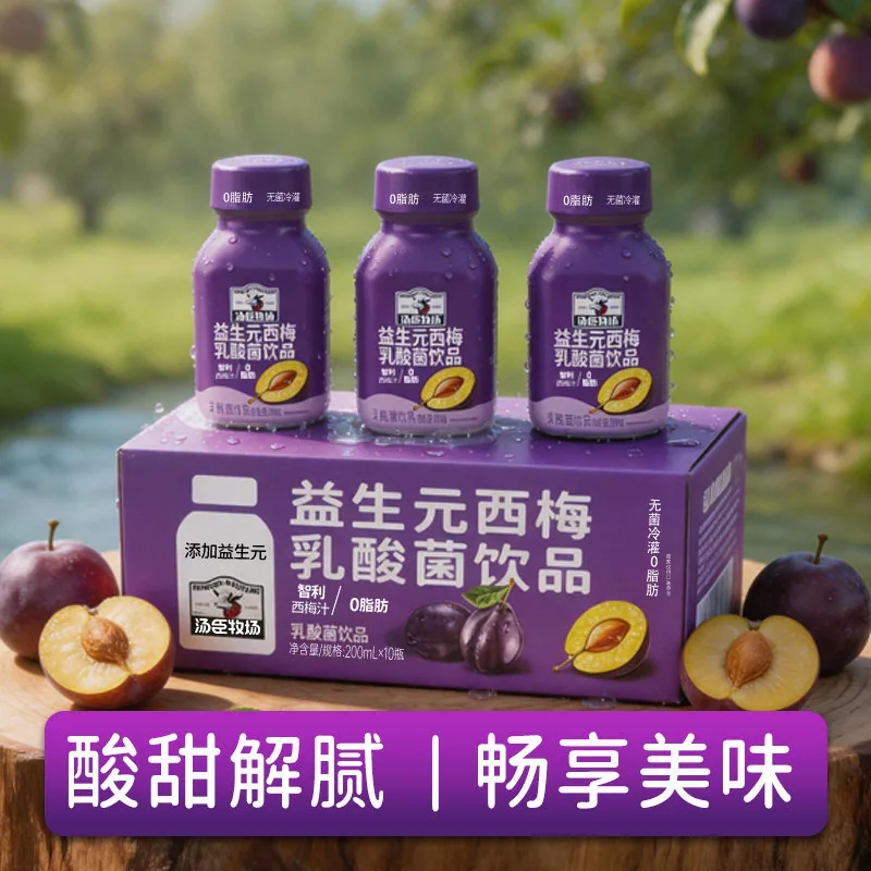 汤臣牧场西梅乳酸菌饮品十瓶装