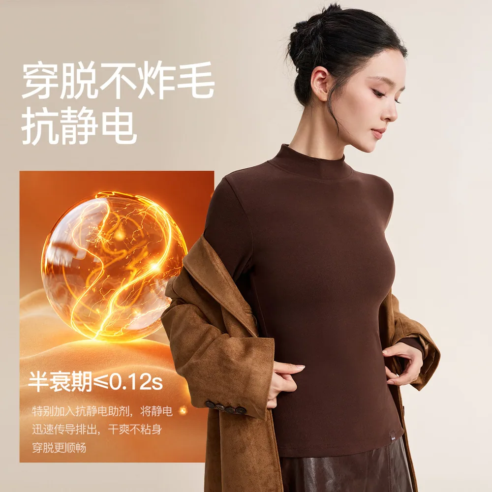 MissWiss半高领打底衫女（细节图 1）