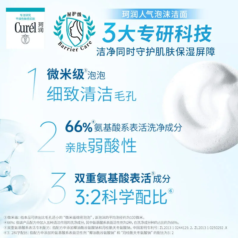 珂润保湿洁面泡沫（细节图 1）