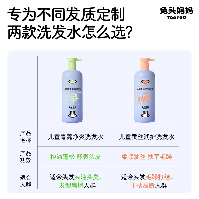 兔头妈妈儿童洗发沐浴露