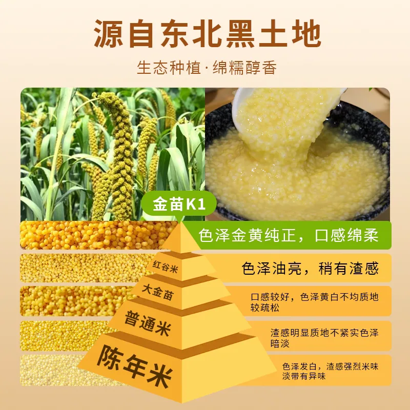 一把锄头东北有机黄小米1kg（细节图 1）