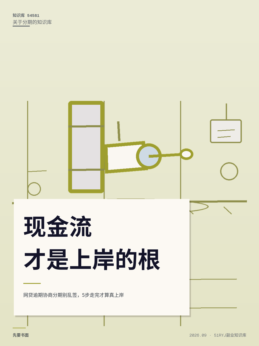 网贷逾期协商分期别乱签，5步走完才算真上岸