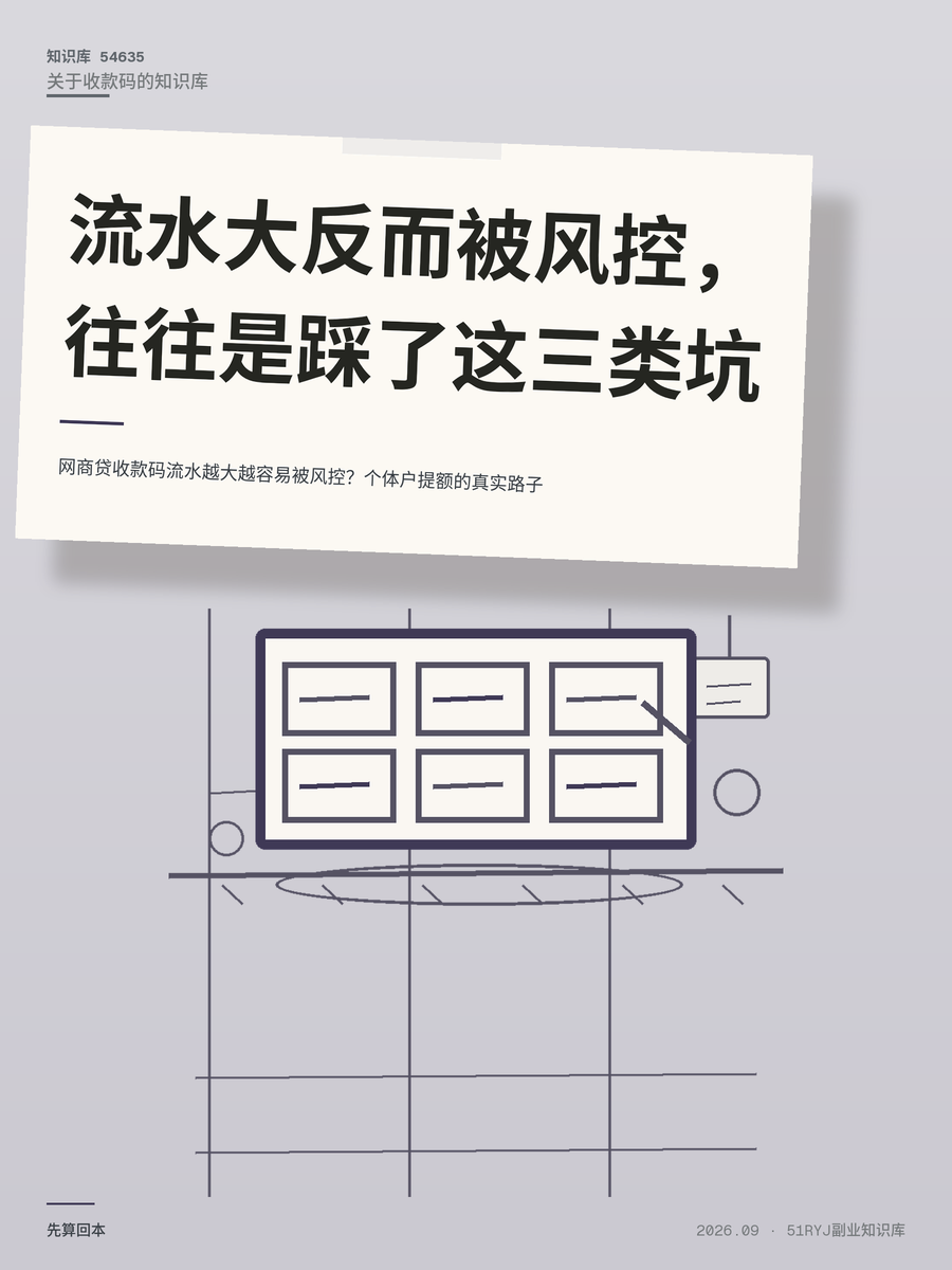 网商贷收款码流水越大越容易被风控？个体户提额的真实路子