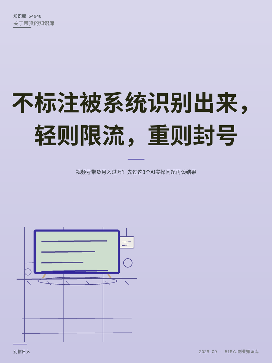 视频号带货月入过万？先过这3个AI实操问题再谈结果