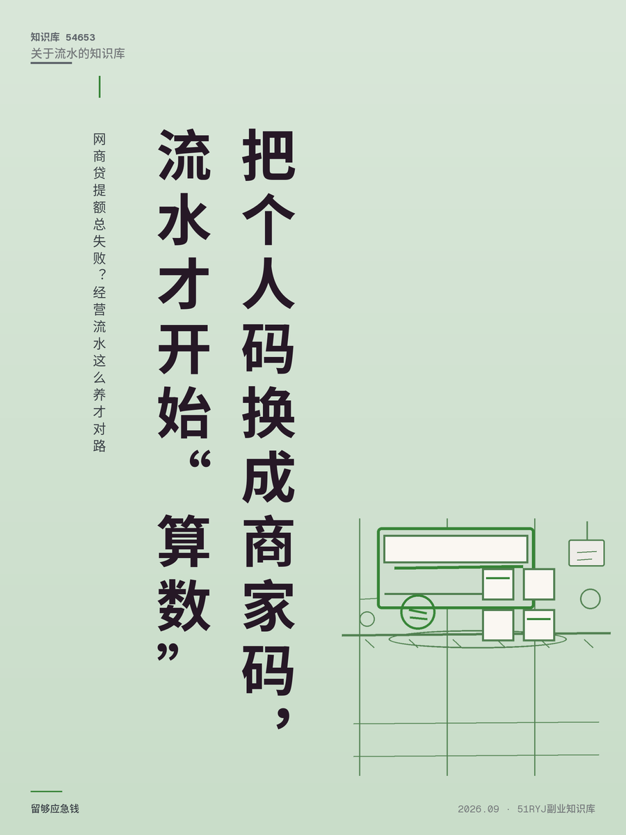 网商贷提额总失败？经营流水这么养才对路
