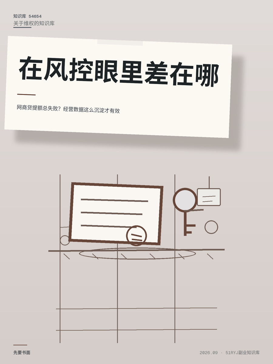 网商贷提额总失败？经营数据这么沉淀才有效